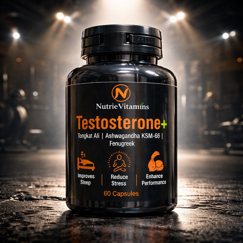 Testosterone+ | Tongkat Ali, Ashwagandha KSM-66 & Fenugreek | 60 Capsules